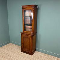 Tall Slim Victorian Mahogany Antique Bookcase on Cupboard (3 of 10) Tall Slim Victorian Mahogany Antique Bookcase on Cupboard (3 of 10)