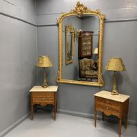 Pair of French Tulipwood Bedside Chests with Marble (10 of 10) Pair of French Tulipwood Bedside Chests with Marble (10 of 10)