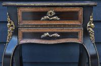 Striking 19th Century French Ebonised & Marquetry Side Table c.1880 (5 of 16) Striking 19th Century French Ebonised & Marquetry Side Table c.1880 (5 of 16)