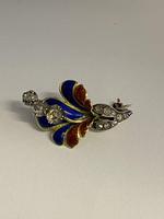 Georgian 18ct Diamond Enamel Floral Brooch (3 of 8) Georgian 18ct Diamond Enamel Floral Brooch (3 of 8)