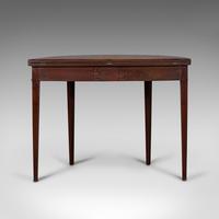 Antique Folding Tea Table, English, Mahogany, Side, Demi Lune, Georgian c.1800 (7 of 12) Antique Folding Tea Table, English, Mahogany, Side, Demi Lune, Georgian c.1800 (7 of 12)