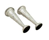 Pair of Antique Victorian Sterling Silver 6 1/2" Vases 1896 (6 of 9) Pair of Antique Victorian Sterling Silver 6 1/2" Vases 1896 (6 of 9)