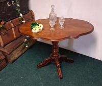 Antique Pedestal Violin Louis Philippe Styled 19th Century Table