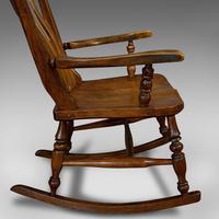Antique Farmhouse Rocking Chair, English, Elm, Beech, Seat, Victorian c.1900 (11 of 12) Antique Farmhouse Rocking Chair, English, Elm, Beech, Seat, Victorian c.1900 (11 of 12)