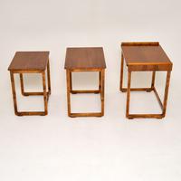 Original Art Deco Figured Walnut Nest of Tables (2 of 11) Original Art Deco Figured Walnut Nest of Tables (2 of 11)