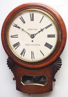Rare Antique Drop Dial Wall Clock 8 Day Single Fusee Movement (2 of 13) Rare Antique Drop Dial Wall Clock 8 Day Single Fusee Movement (2 of 13)