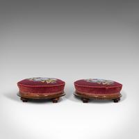 Pair of Antique Footstools, English, Walnut, Needlepoint, Rest, Victorian c.1860 (4 of 12) Pair of Antique Footstools, English, Walnut, Needlepoint, Rest, Victorian c.1860 (4 of 12)