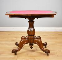 Victorian Burr Walnut Card Table (5 of 10) Victorian Burr Walnut Card Table (5 of 10)