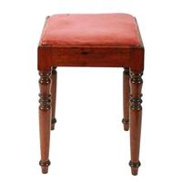 Georgian Mahogany Turned Leg Stool (2 of 7) Georgian Mahogany Turned Leg Stool (2 of 7)