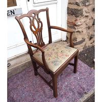 Georgian Mahogany Chippendale Armchair (6 of 6) Georgian Mahogany Chippendale Armchair (6 of 6)