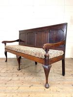 Antique George III Oak Settle Bench (5 of 10) Antique George III Oak Settle Bench (5 of 10)