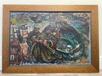 Expressionist Scottish Oil Painting Fishermen Hauling The Nets by Archibald Peddie Glasgow School of Art (3 of 37) Expressionist Scottish Oil Painting Fishermen Hauling The Nets by Archibald Peddie Glasgow School of Art (3 of 37)