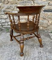 Antique Elm Captains Chair or Smokers Bow (5 of 14) Antique Elm Captains Chair or Smokers Bow (5 of 14)