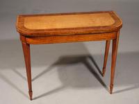 Very Good George III Period Satinwood Card Table (2 of 6) Very Good George III Period Satinwood Card Table (2 of 6)