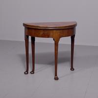 Early George III D Shaped Card Table (1 of 6)