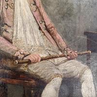 Antique Georgian oil painting portrait of gentleman The Flautist flute player (5 of 10) Antique Georgian oil painting portrait of gentleman The Flautist flute player (5 of 10)