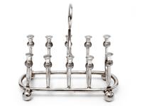 Late Victorian Novelty Silver Plated Toast Rack with Thistle Decoration (5 of 5) Late Victorian Novelty Silver Plated Toast Rack with Thistle Decoration (5 of 5)