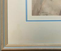 Stunning 20th Century Watercolour & Pastel Portrait Painting in Art Deco Manner (10 of 11) Stunning 20th Century Watercolour & Pastel Portrait Painting in Art Deco Manner (10 of 11)