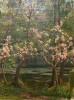 Superb Early 1900s Spring Blossom Riverscape Impressionist Oil Painting (5 of 13) Superb Early 1900s Spring Blossom Riverscape Impressionist Oil Painting (5 of 13)
