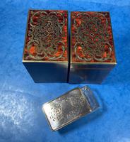 Victorian French Tortoiseshell Twin Canister Tea Caddy (14 of 17) Victorian French Tortoiseshell Twin Canister Tea Caddy (14 of 17)