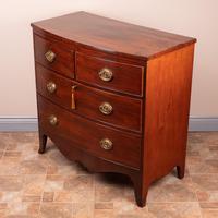 19th Century Mahogany Bow Fronted Chest of Drawers (8 of 15) 19th Century Mahogany Bow Fronted Chest of Drawers (8 of 15)