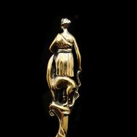 Victorian Silver Gilt Sugar Sifter Spoon 'diana The Huntress' Figure - Francis Higgins 1854 (14 of 23) Victorian Silver Gilt Sugar Sifter Spoon 'diana The Huntress' Figure - Francis Higgins 1854 (14 of 23)