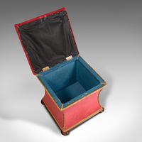 Antique Ottoman, English, Velour, Dressing, Sewing Stool, Victorian c.1890 (8 of 10) Antique Ottoman, English, Velour, Dressing, Sewing Stool, Victorian c.1890 (8 of 10)
