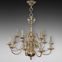 Dutch 18thc Style Copper & Brass Chandelier