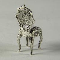 Victorian Miniature Silver Chair with Cherubs (2 of 8) Victorian Miniature Silver Chair with Cherubs (2 of 8)