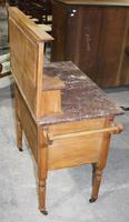 Satin Walnut Marble Top Washstand - 1920s (3 of 4) Satin Walnut Marble Top Washstand - 1920s (3 of 4)