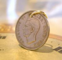 Vintage Pocket Watch Chain Fob 1951 Lucky Silver Sixpence Old 6d Coin Fob (2 of 8) Vintage Pocket Watch Chain Fob 1951 Lucky Silver Sixpence Old 6d Coin Fob (2 of 8)