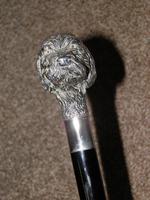 Vintage 925 Silver Detailed Deer Hound Dog's Head Walking Stick / Cane (4 of 20) Vintage 925 Silver Detailed Deer Hound Dog's Head Walking Stick / Cane (4 of 20)