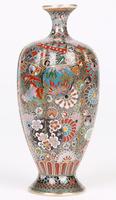 Oriental, Chinese / Japanese Exceptional Silver Metal Cloisonne Vase (13 of 25) Oriental, Chinese / Japanese Exceptional Silver Metal Cloisonne Vase (13 of 25)