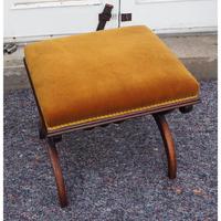 Victorian Rosewood x-frame Stool (3 of 6) Victorian Rosewood x-frame Stool (3 of 6)