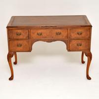 Antique Burr Walnut Leather Top Desk (2 of 10) Antique Burr Walnut Leather Top Desk (2 of 10)
