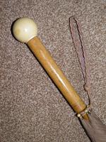 Antique Fawn Coloured Canopy Umbrella With Billiard Inspired Ball Handle (9 of 14) Antique Fawn Coloured Canopy Umbrella With Billiard Inspired Ball Handle (9 of 14)