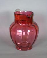 Large Victorian Hand Blown Cranberry Jug (2 of 6) Large Victorian Hand Blown Cranberry Jug (2 of 6)