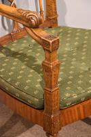 19th Century Carved Armchair in Satin Birch & Satinwood (7 of 7) 19th Century Carved Armchair in Satin Birch & Satinwood (7 of 7)