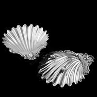 Antique Victorian Solid Silver Pair of Butter Dishes, Shell Design - Josiah Williams & Co 1894 (6 of 13) Antique Victorian Solid Silver Pair of Butter Dishes, Shell Design - Josiah Williams & Co 1894 (6 of 13)