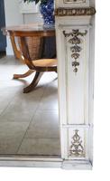 19th Century overmantle wall floor mirror painted (6 of 7) 19th Century overmantle wall floor mirror painted (6 of 7)
