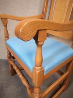 Pair of Oak Reproduction High Back Armchairs (2 of 11) Pair of Oak Reproduction High Back Armchairs (2 of 11)