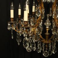 French Gilded Bronze & Crystal Chandelier (3 of 5) French Gilded Bronze & Crystal Chandelier (3 of 5)
