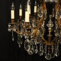 French Gilded Bronze & Crystal Chandelier (4 of 5)