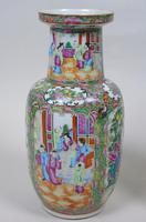 Good Large Pair of Chinese Famille Rose Rouleau Vases 19th Century (6 of 11) Good Large Pair of Chinese Famille Rose Rouleau Vases 19th Century (6 of 11)