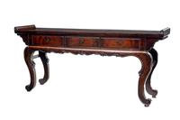 19th Century Chinese Lacquered Hardwood Sideboard
