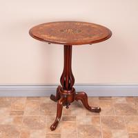 Good Quality Marquetry Walnut Occasional Tip Table (7 of 14) Good Quality Marquetry Walnut Occasional Tip Table (7 of 14)