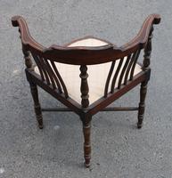 1900's Mahogany Corner Chair with Inlay (4 of 4) 1900's Mahogany Corner Chair with Inlay (4 of 4)
