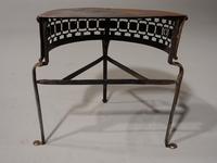 Very Good Quality George III Period Demilune Steel Footman (5 of 5) Very Good Quality George III Period Demilune Steel Footman (5 of 5)