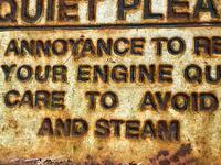 Large Heavy Rusted Cast Iron Railway Plaque Sign Train Notice (10 of 25) Large Heavy Rusted Cast Iron Railway Plaque Sign Train Notice (10 of 25)