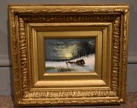 Oil painting Pair by Robert Finlay McIntyre “Rabbits in a winter landscape” and “Trudging home through the snow” (3 of 6) Oil painting Pair by Robert Finlay McIntyre “Rabbits in a winter landscape” and “Trudging home through the snow” (3 of 6)